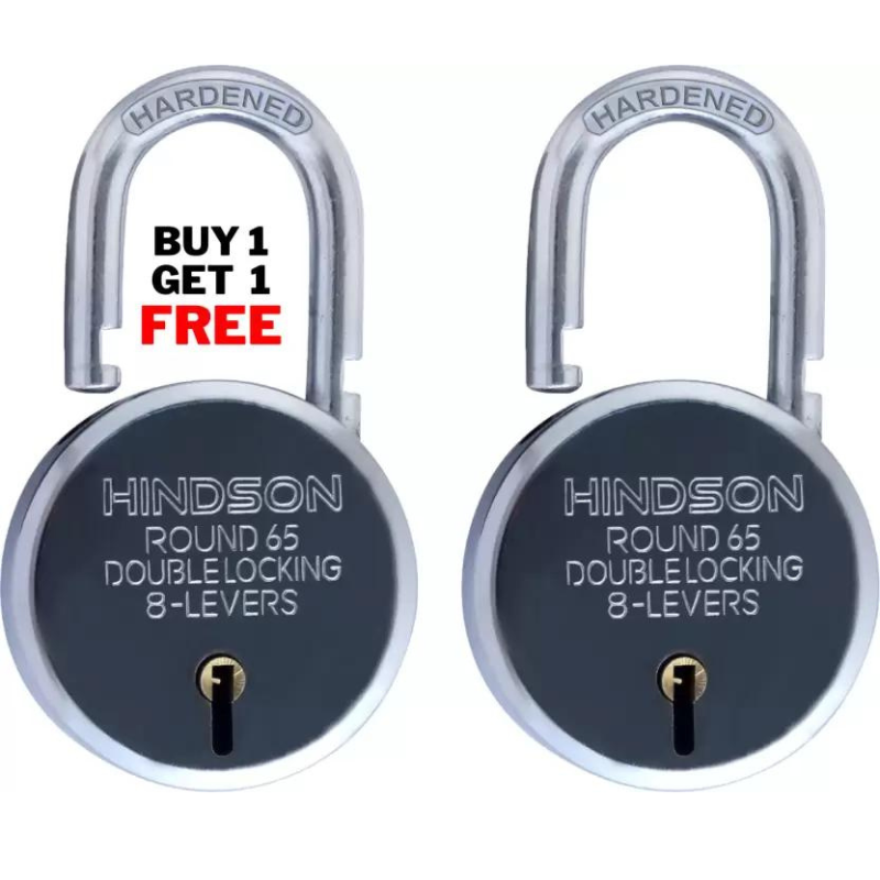 Buy 1 Get 1 FREE Round 65, Double Locking, 8 Lever, 65mm